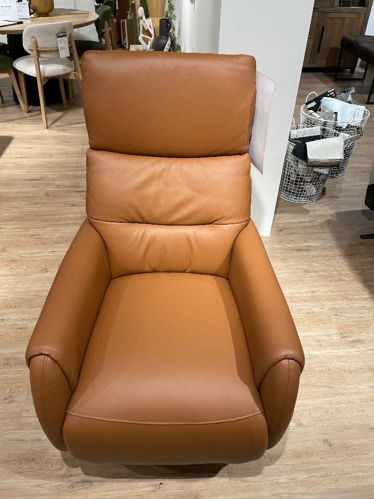 Buitenkans! Relaxfauteuil Ramsey, Ophalen, Nieuw, 75 tot 100 cm, Leer