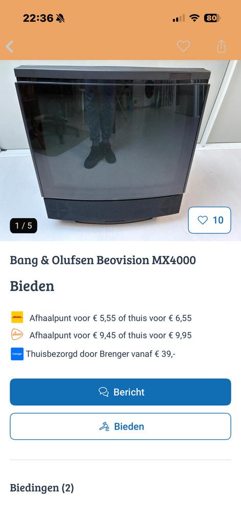Bang &Ollufsen Beovision MX 35, Overige merken, 50 Hz, Ophalen of Verzenden, Zo goed als nieuw