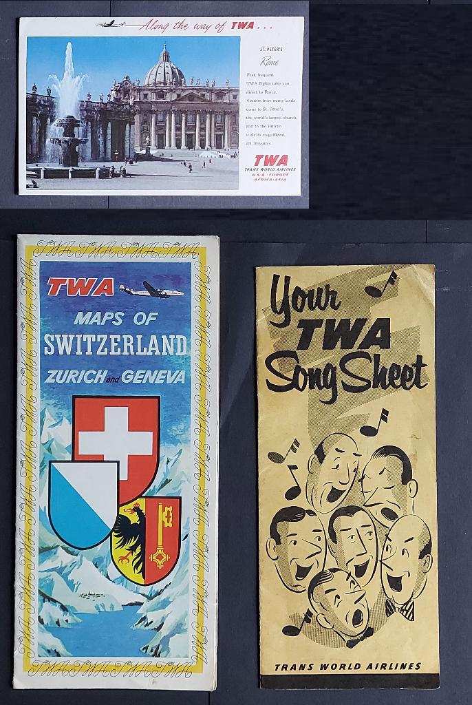 2 folders en kaart van TWA, Ophalen of Verzenden, Gebruikt, Boek of Tijdschrift