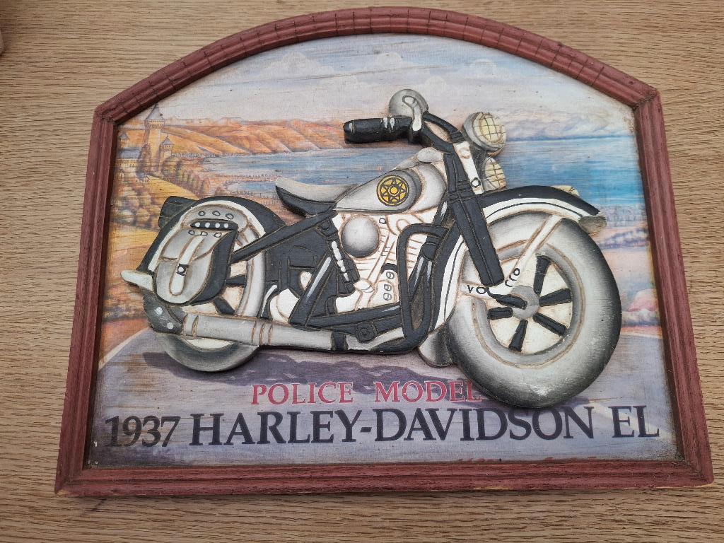 Authentiek pubbord Harley Davidson, Ophalen of Verzenden