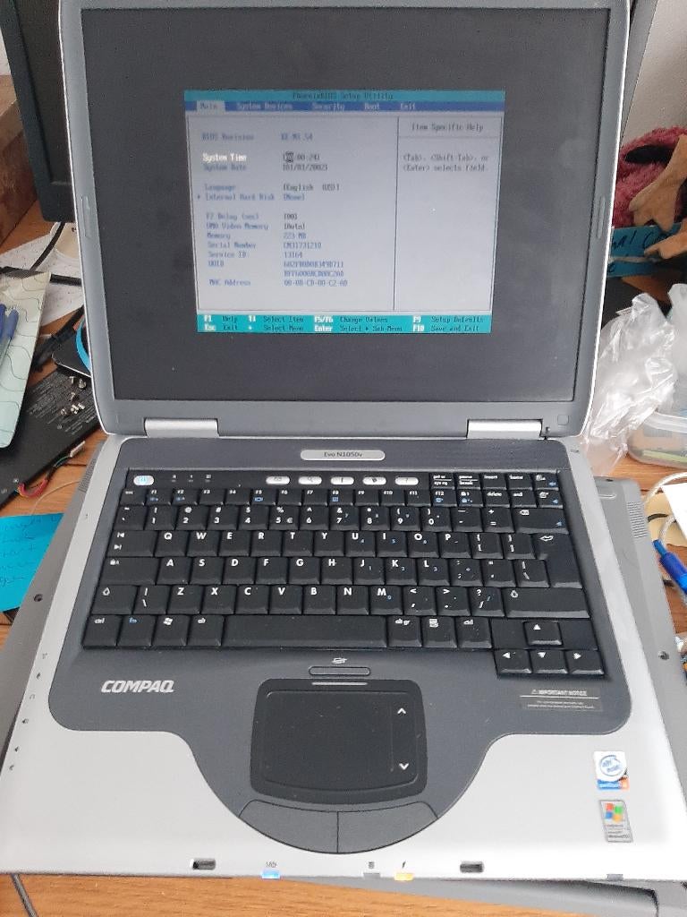laptop vintage Compaq Evo N1050V, Computers en Software, Vintage Computers, Ophalen, Compaq