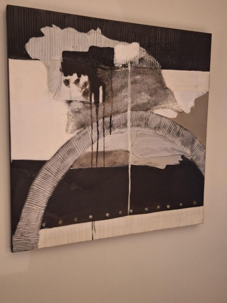 Abstract Schilderij 100x100, Ophalen