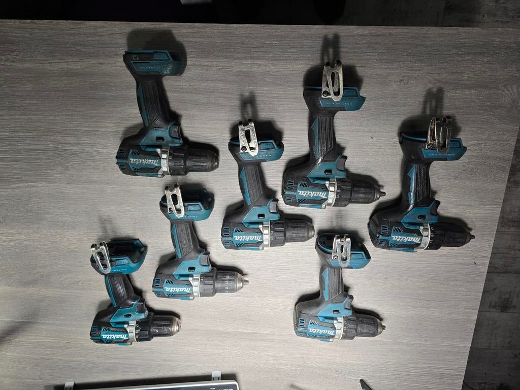 6x Makita DDF484 Boor-/Schroefmachines, Ophalen, Gebruikt