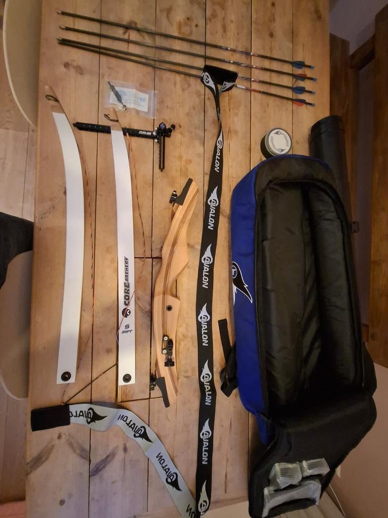 Complete Recurve Boog Set, Sport en Fitness, Handboogschieten, Ophalen of Verzenden, Gebruikt, Recurveboog