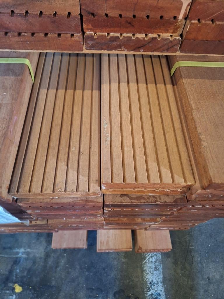 Hardhouten vlonderplanken 25x145mm. € 7,64 per meter ex. btw, Ophalen of Verzenden, Nieuw, Hout