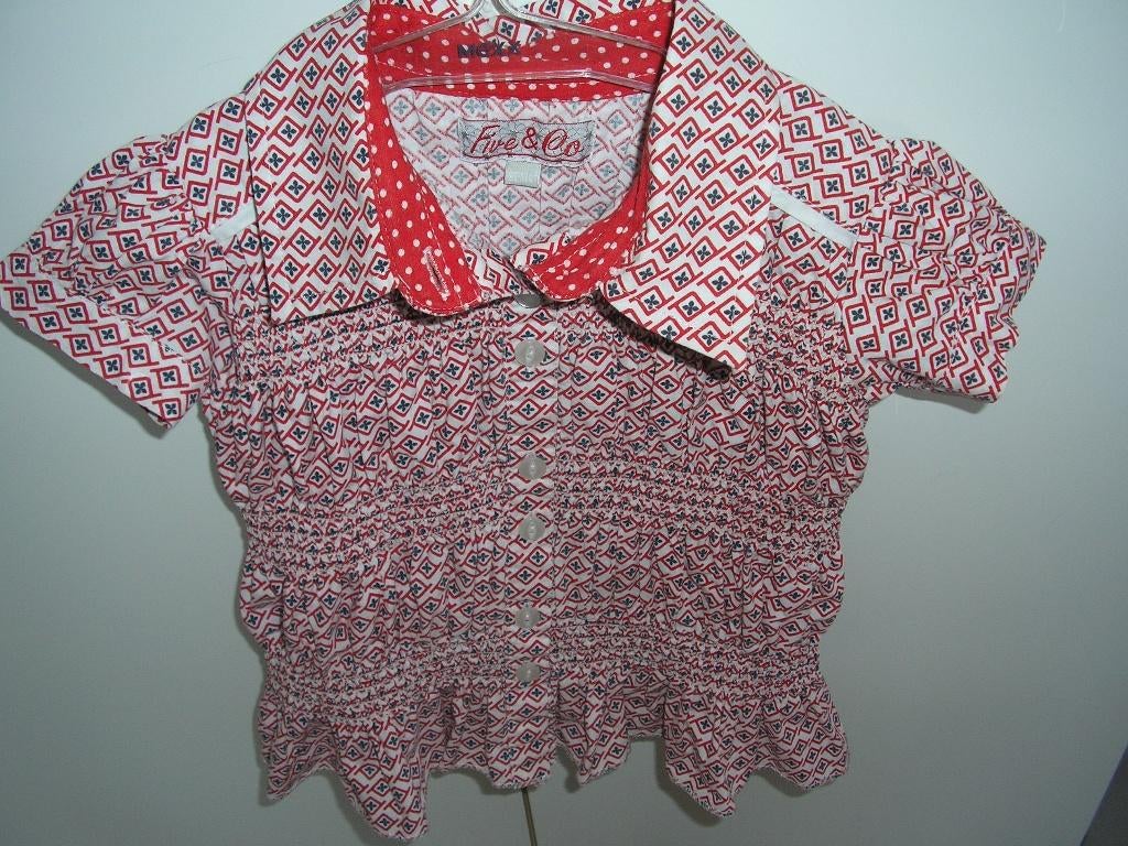 Blouse van Five&Co maat 98-104, Ophalen of Verzenden, Zo goed als nieuw, Meisje, Overhemd of Blouse