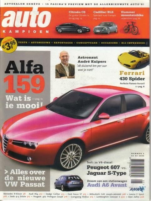 Autokampioen 5 2005 : Audi A6 - RS4 - Jaguar S type Sport, Ophalen of Verzenden, Gelezen, Algemeen