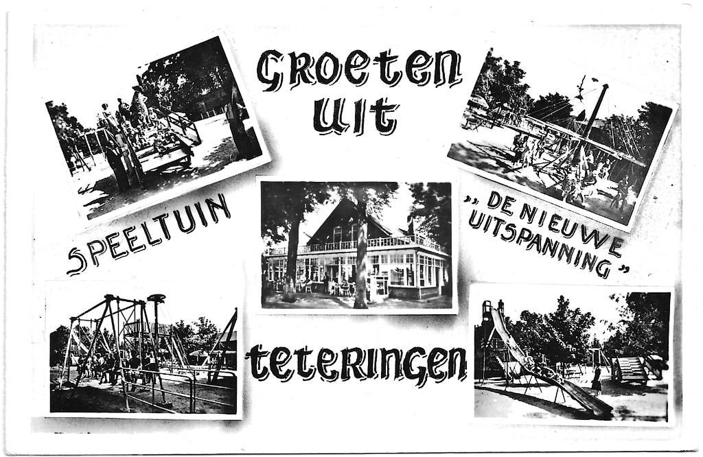AK Teteringen - Groeten uit... "De Nieuwe Uitspanning", Verzamelen, Ansichtkaarten | Nederland, Verzenden, 1940 tot 1960, Ongelopen