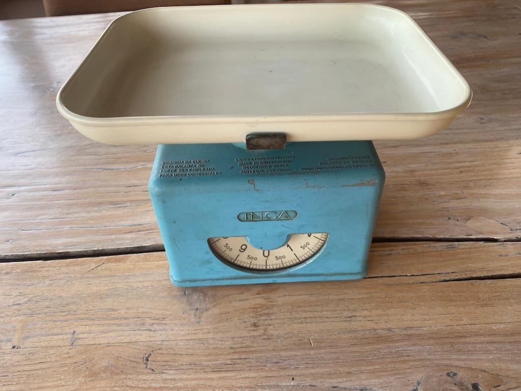 Weegschaal 2 x antiek retro vintage Aero Inca Stube Adle, Antiek en Kunst, Antiek | Keukenbenodigdheden, Ophalen of Verzenden