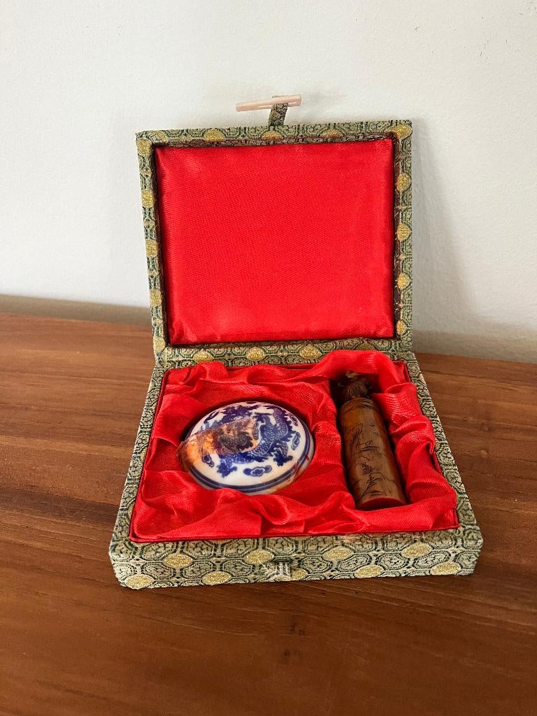 Japanse stempel doosje, Ophalen of Verzenden