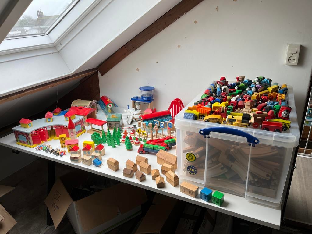 Houten Treinbaan Eichhorn/Thomas de trein, Ophalen, Zo goed als nieuw