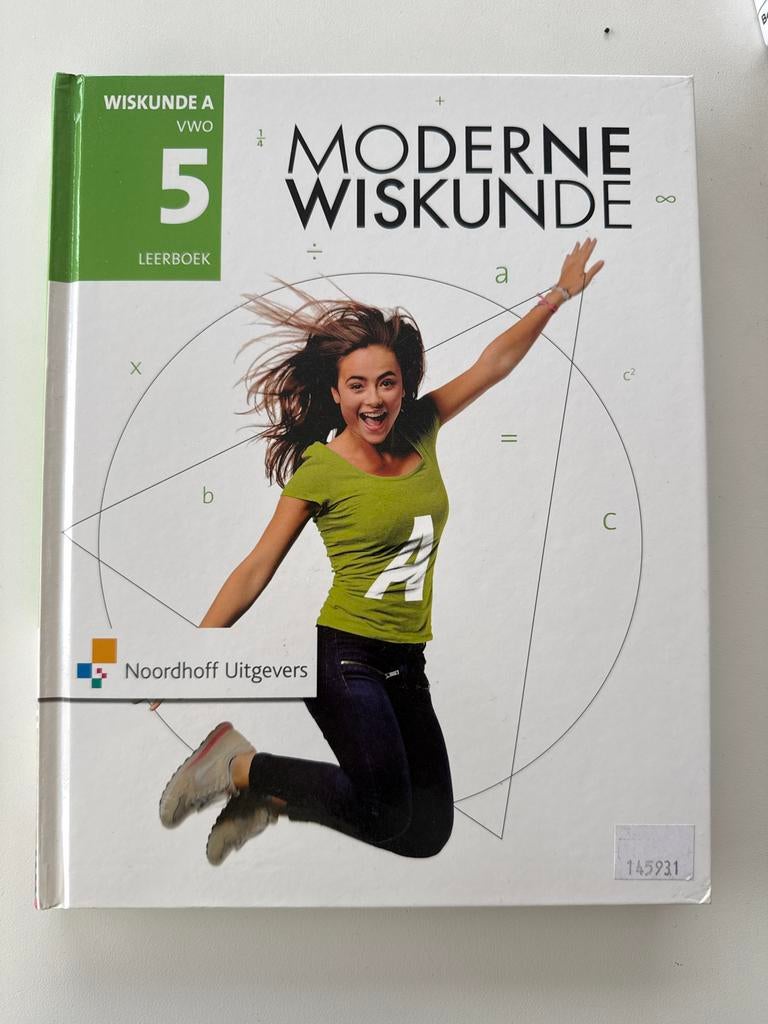 Moderne Wiskunde 11e ed vwo 5 wiskunde A leerboek, Ophalen of Verzenden, Zo goed als nieuw, Overige niveaus, Nederlands