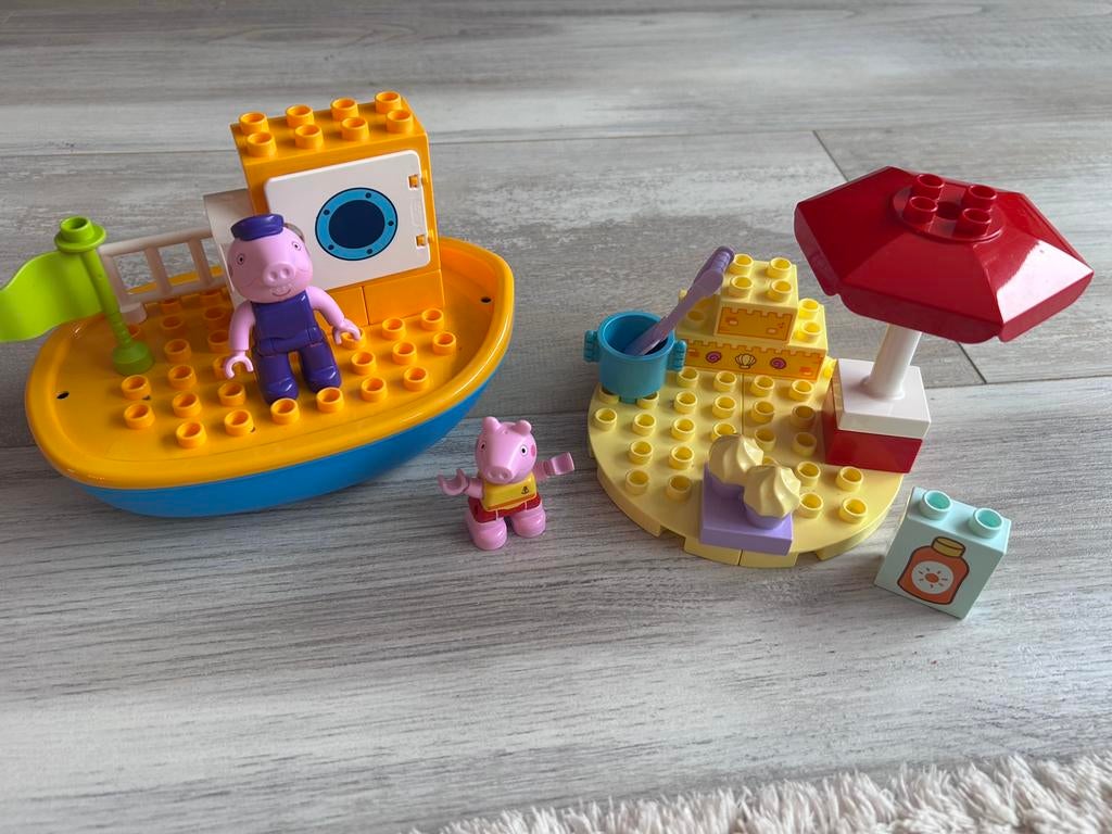 Duplo peppa pig, Ophalen of Verzenden, Zo goed als nieuw, Complete set, Duplo