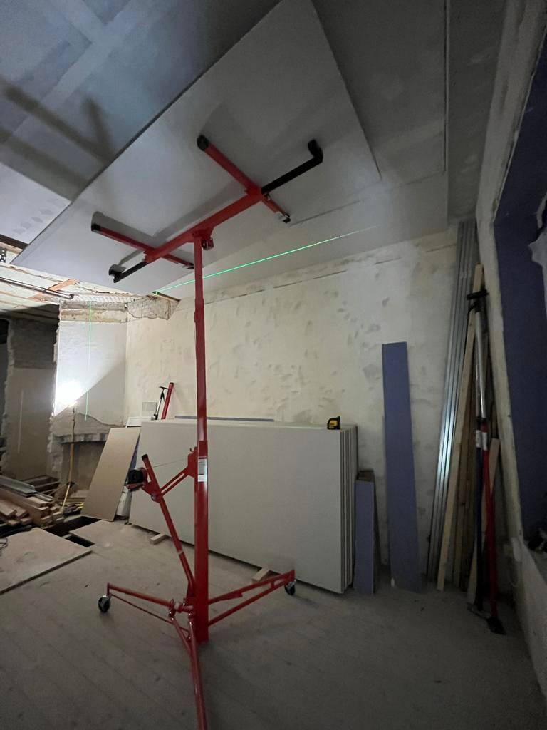 Gipsplatenlift / Platenlift te huur - Plafond montage, Ophalen of Verzenden, Gebruikt, Handmatig
