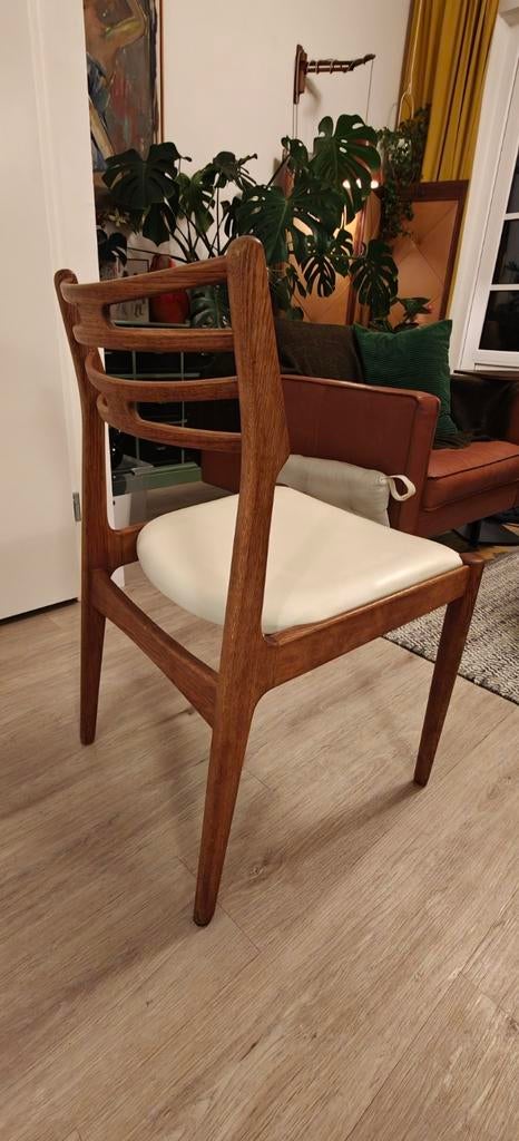 Johannes Andersen Model 101 stoel, Huis en Inrichting, Stoelen, Ophalen, Bruin, Vintage, Nieuw