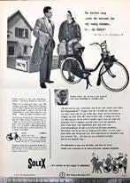 Fiets 1957: adv. Voor solex door stokvis., Verzenden, 1940 tot 1960, Gebruikt, Overige onderwerpen