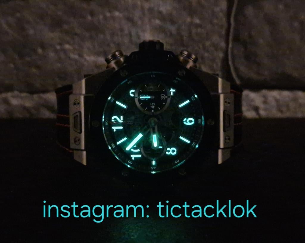 Hublot Big Bang Unico 45mm skeleton titanium ceramic, Overige merken, Staal, Polshorloge, Kunststof