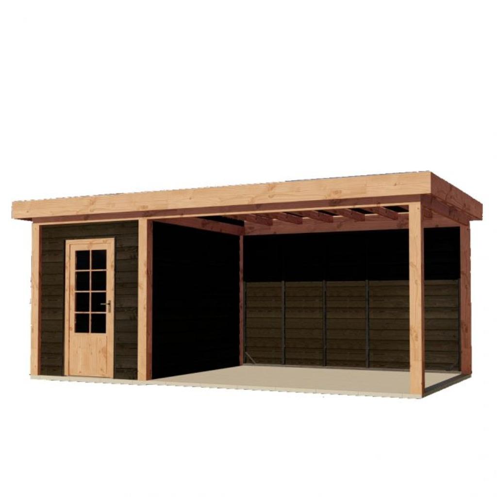 Douglas overkapping opslag + zithoek 3000x6000mm voor €4000!, Ophalen, Nieuw, Veranda