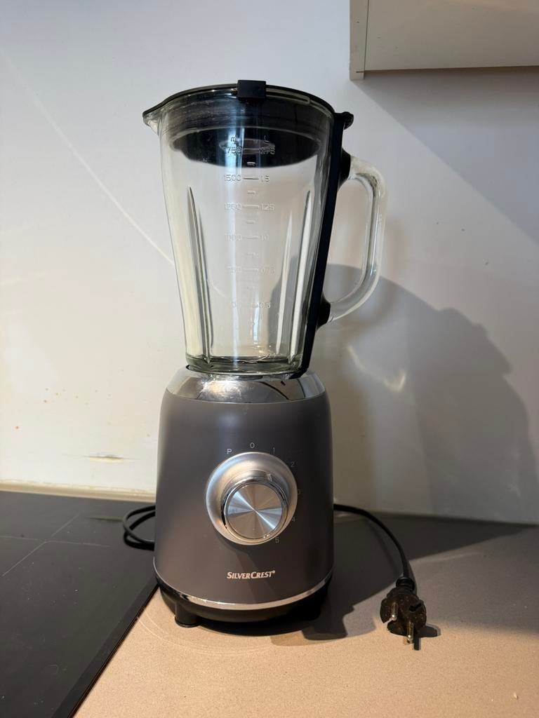 Silvercrest blender antraciet + doos, Witgoed en Apparatuur, Blenders, Ophalen, Zo goed als nieuw, Blender