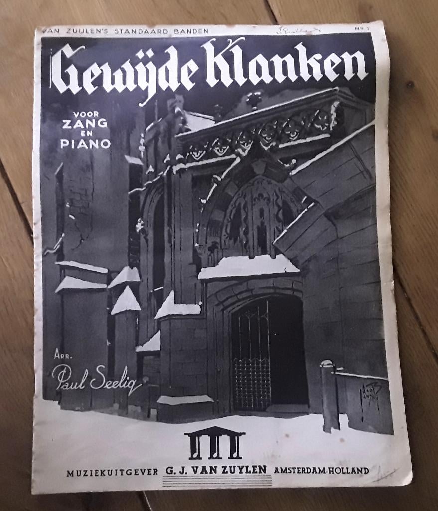 Bladmuziek: gewijde klanken - zang en piano - Paul Seelig, Muziek en Instrumenten, Bladmuziek, Zang, Gebruikt, Overige soorten