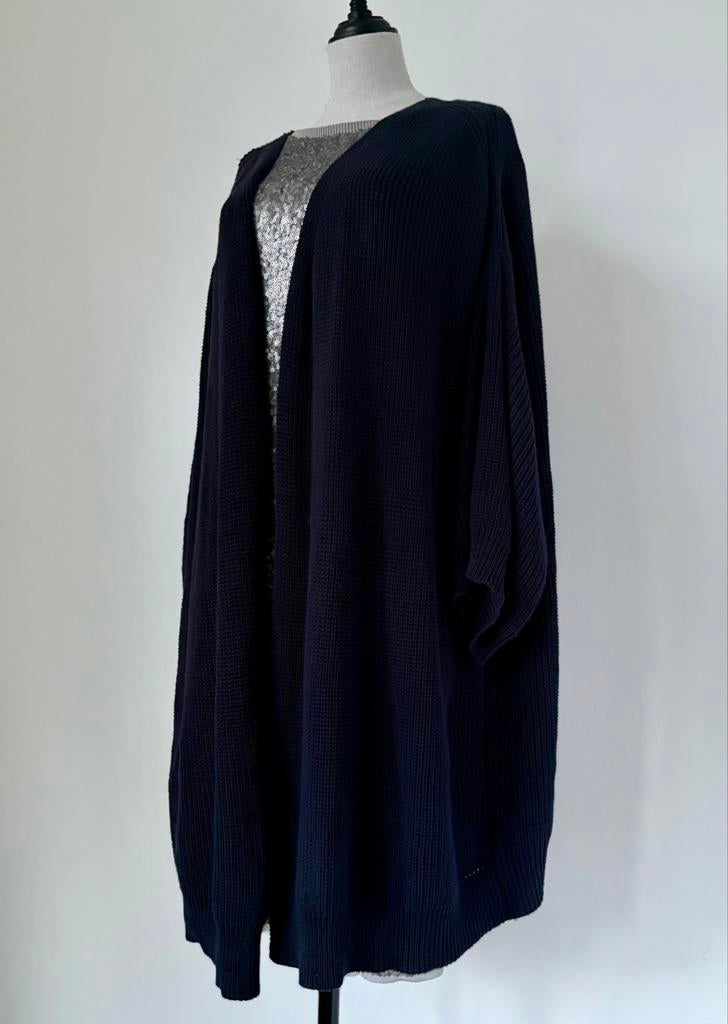 I love Mr. Mittens/Pauw (OS) twv 690,- vest-manteau katoen, Maat 38/40 (M), Blauw, Ophalen of Verzenden, I love Mr. Mittens