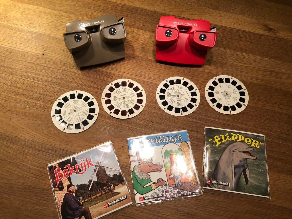 Twee vieuwmasters met 7 schijven, Verzamelen, Ophalen of Verzenden, Gebruikt