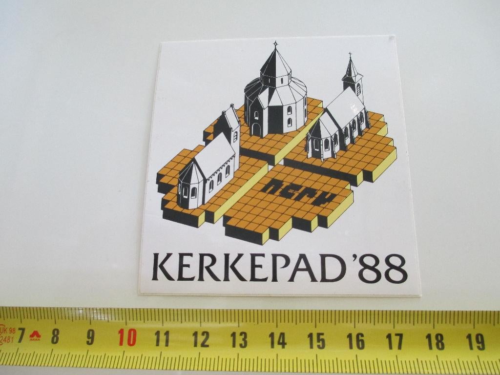 sticker NCRV  Kerkepad 1988, Ophalen, Zo goed als nieuw