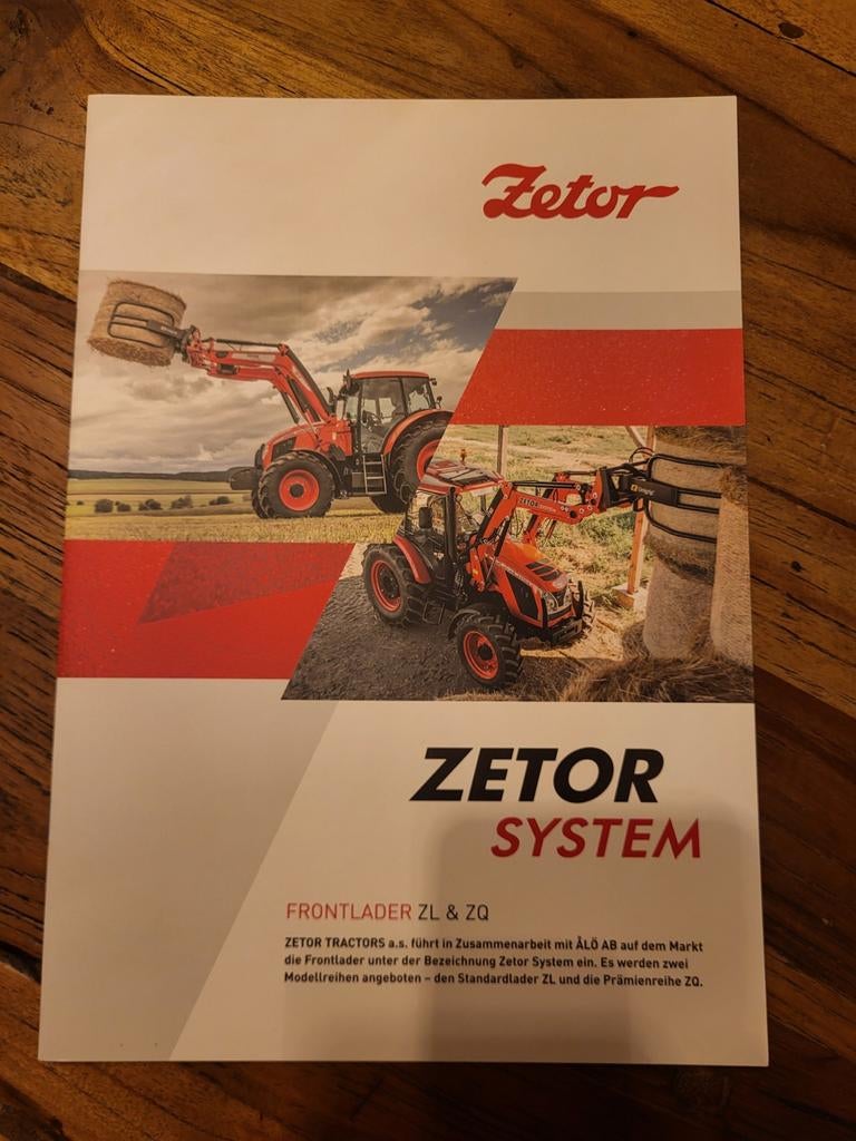 Tractor folder Zetor frontlader ZL & ZQ, Ophalen of Verzenden, Zo goed als nieuw