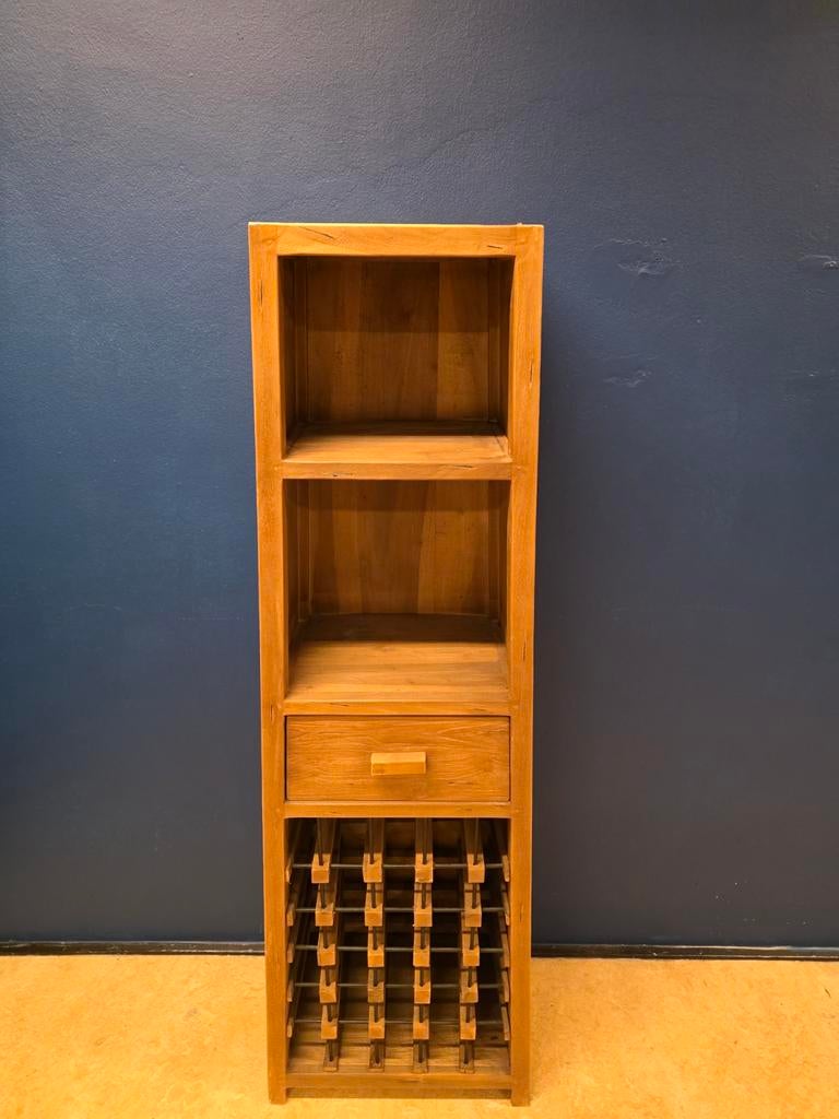 Wijnkast voor 30 flessen - Hout, Ophalen, Gebruikt, 25 flessen of meer, 75 cm of meer