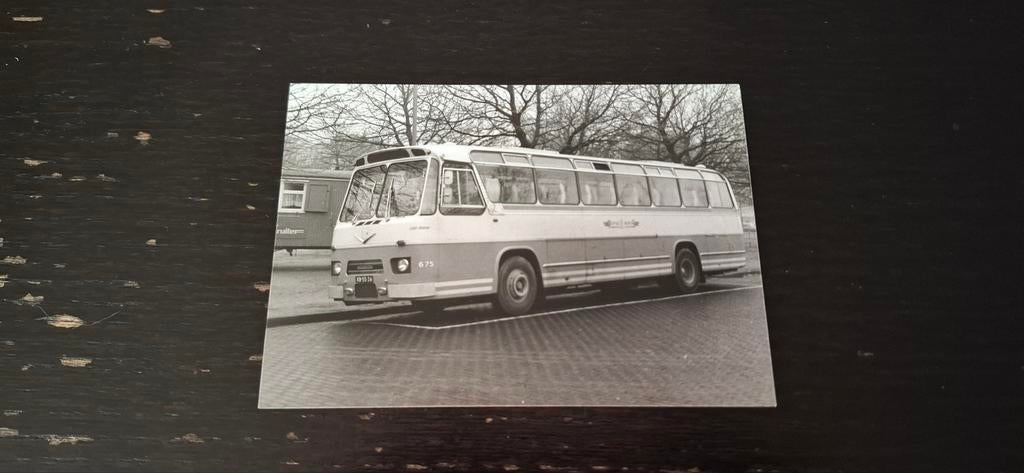 Bus foto BBA Brabena 675 - Amsterdam 1971, Ophalen of Verzenden, Zo goed als nieuw, Bus of Metro, Overige typen