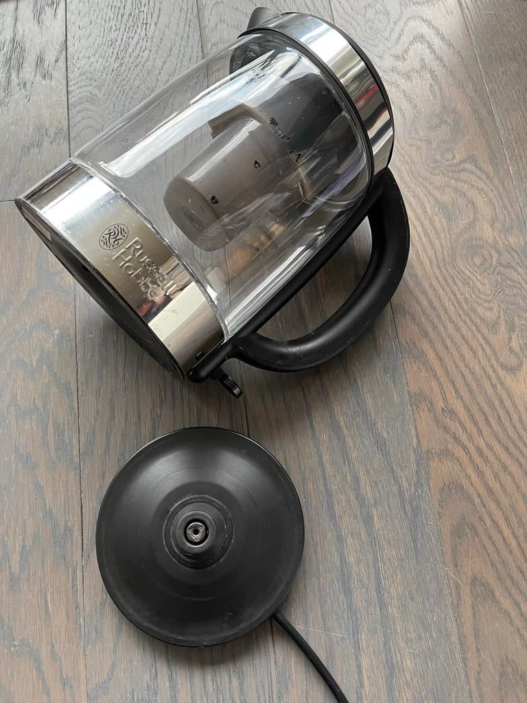 Russell Hobbs BRITA waterfiltersysteem - Glazen Waterkoker, 1 tot 2 liter, Ophalen of Verzenden, Gebruikt, Rvs