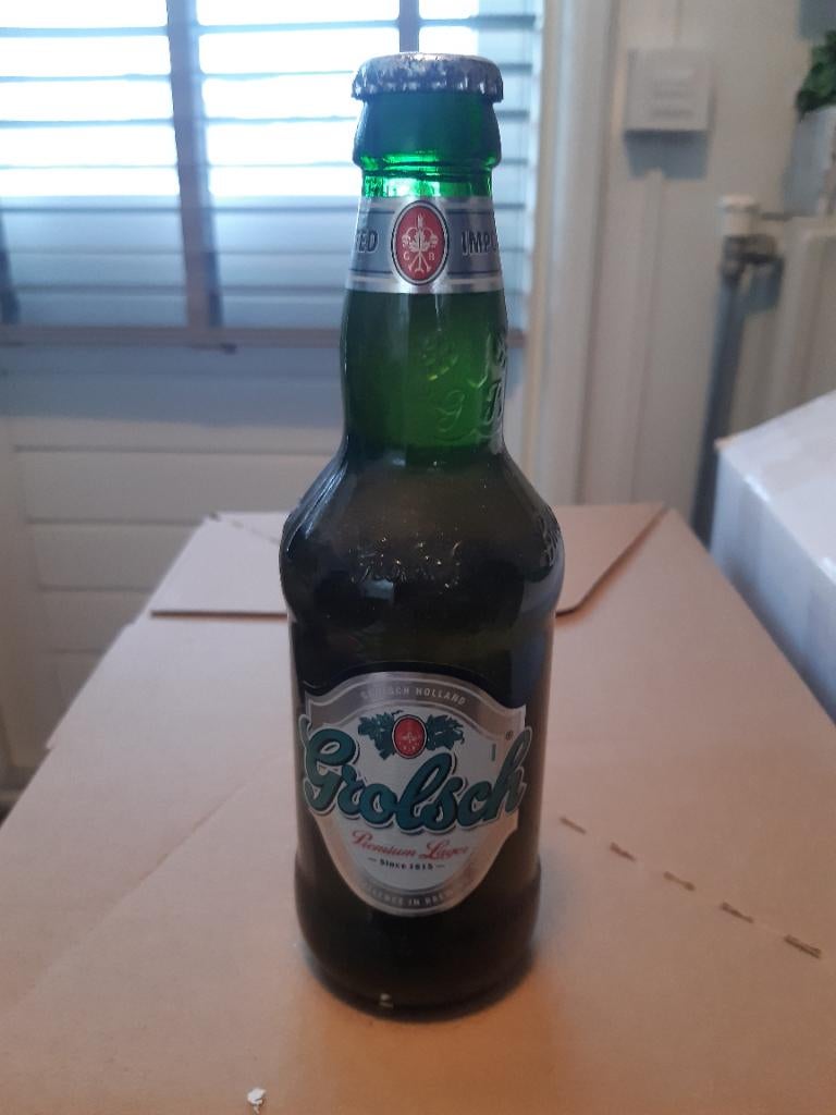 grolsch bier fles premium lager 2006, Ophalen of Verzenden, Zo goed als nieuw, Flesje(s), Grolsch