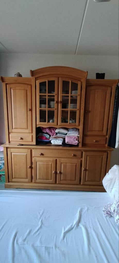 Blank eiken servieskast, Ophalen, Gebruikt, 25 tot 50 cm, 150 tot 200 cm