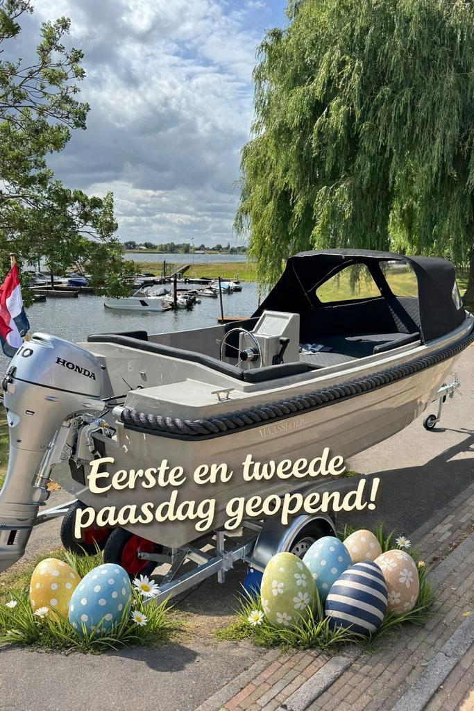 Maassloep 475XL honda 10pk NIEUW! Paasdagen geopend, 10 tot 30 pk, Ophalen of Verzenden, Zo goed als nieuw, 3 tot 6 meter