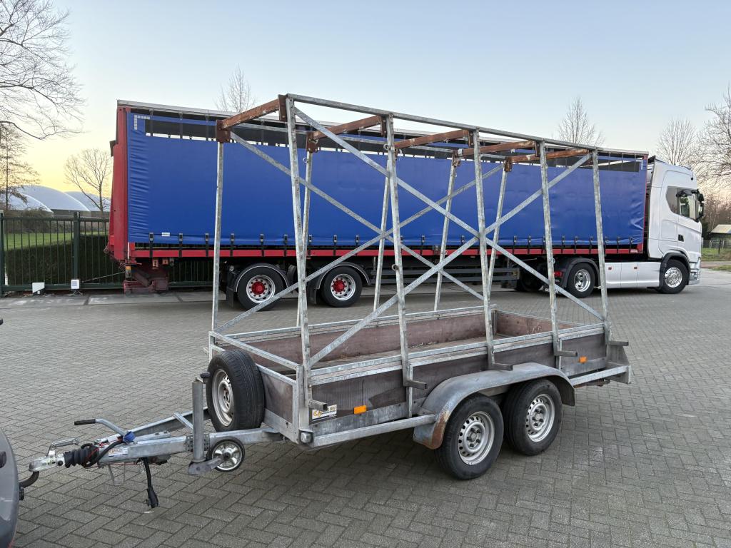 Bunk Glas resteelwagen 350x130 cm 2000 kg bj 1999 glaswagen, Gebruikt