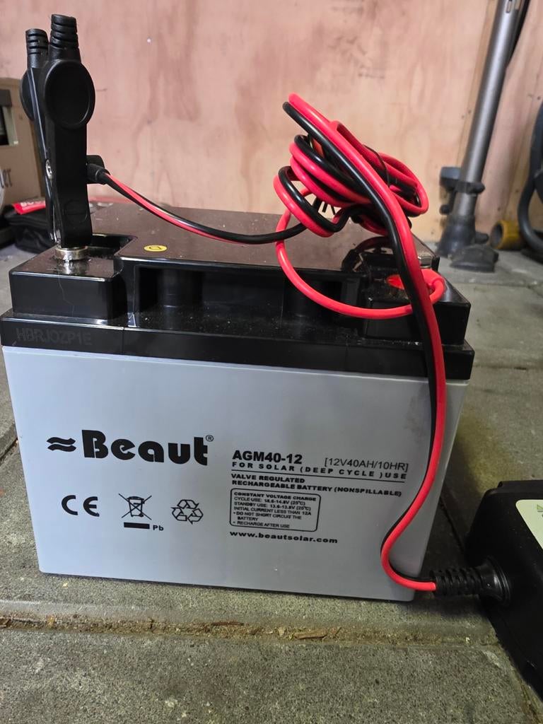 Accu Beaut agm 40AH, Ophalen of Verzenden