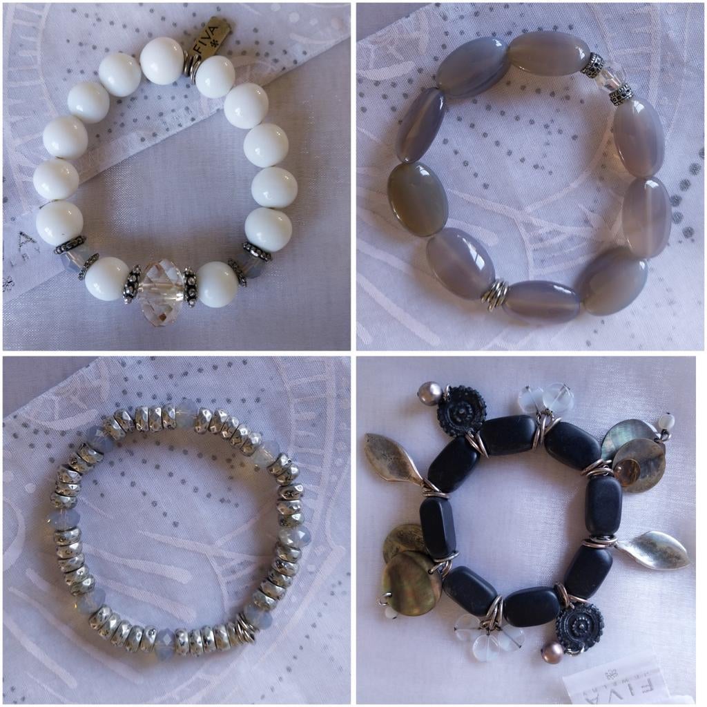 Fiva Jewelry armbanden, Sieraden, Tassen en Uiterlijk, Armbanden, Zo goed als nieuw, Elastiek, Ophalen of Verzenden