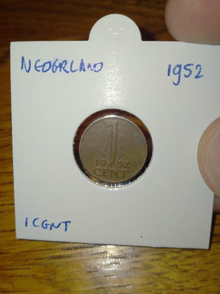 NL 1 Cent 1952 Juliana, Postzegels en Munten, Munten | Nederland, Verzenden, Koningin Juliana, 1 cent, Losse munt