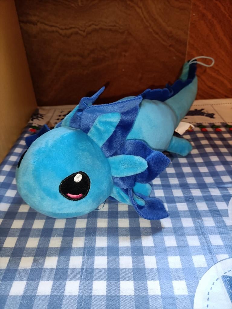 Blauwe Axolotl knuffel 43 cm groot Jafri Toys, Kinderen en Baby's, Speelgoed | Knuffels en Pluche, Ophalen of Verzenden, Zo goed als nieuw