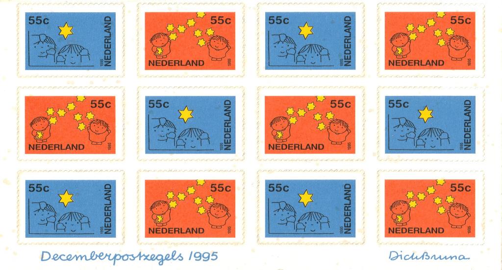 181 L_ Postfris Veldeel 1662 Kerstzegels 1995, Postzegels en Munten, Postzegels | Nederland, Verzenden, Na 1940, Postfris