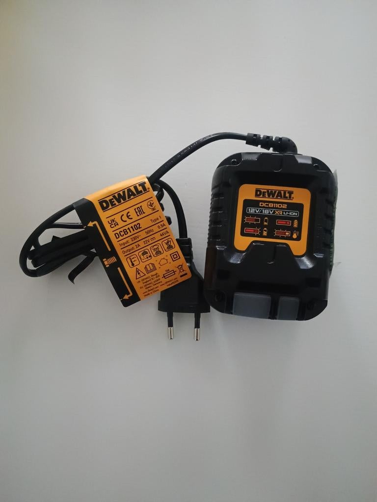 Dewalt acculader DCB1102 12V/18V XR LION, Ophalen of Verzenden, Nieuw
