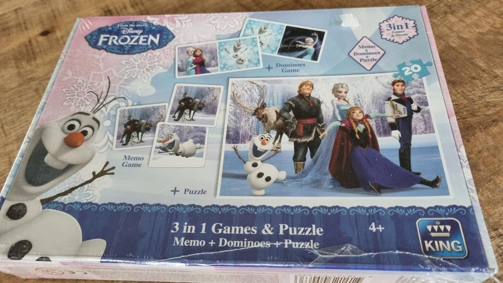 Disney frozen spel en puzzle, Ophalen of Verzenden, Nieuw, King