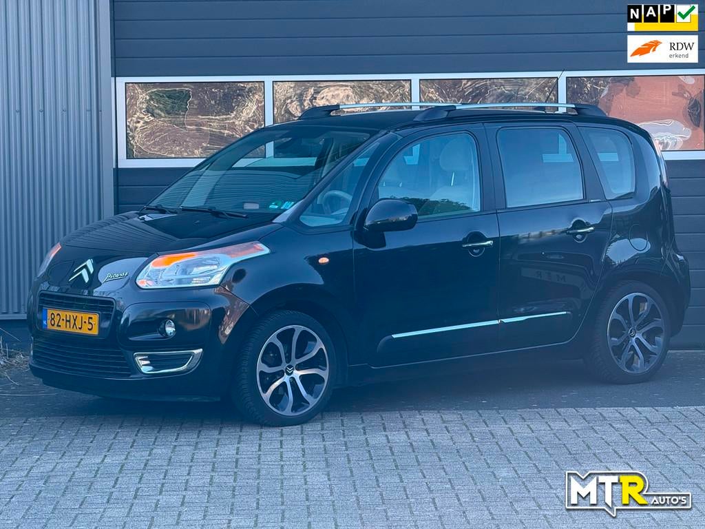 Citroen C3 Picasso 1.4 VTi Exclusive 2e EIG|PANO|CRUISE|CLIM, Voorwielaandrijving, Gebruikt, Parkeersensor, Zwart