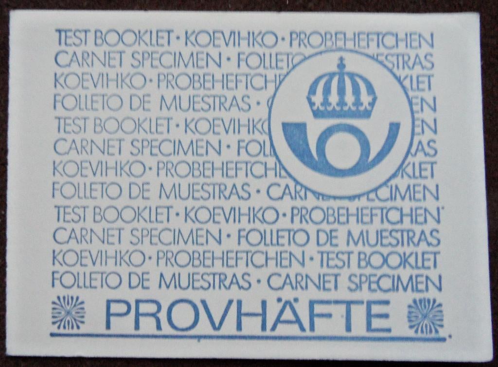 Postzegelboekje Zweden – Proefboekje  Upssula, Ophalen of Verzenden, Zweden, Postfris