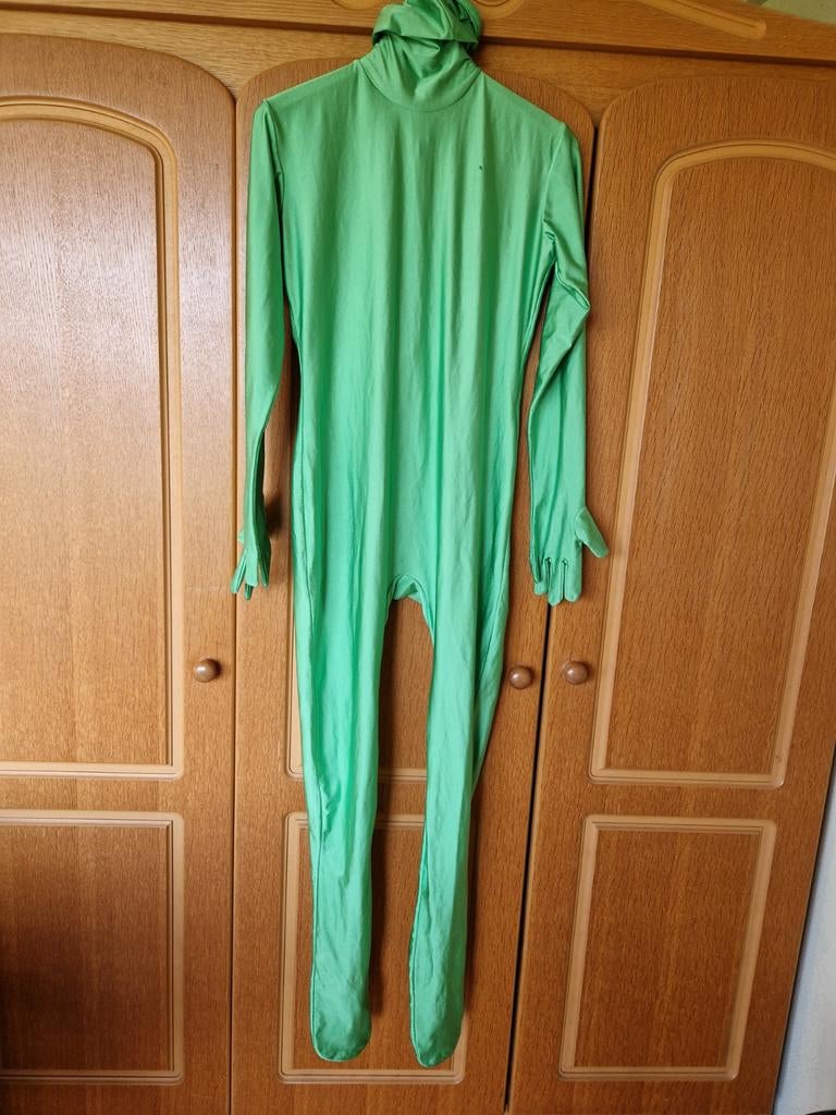 Groen Morphsuits Kostuum mt L Ideaal voor Feestjes en Events, Ophalen of Verzenden, Gebruikt, Pak of Jurk