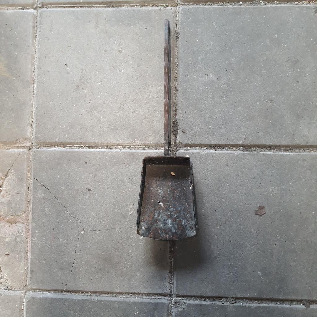 Oud vintage kolen schep, Ophalen, Gebruikt