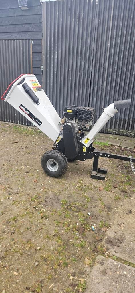 Houtversnipperaar - 4x gebruikt, zo goed als nieuw, Ophalen of Verzenden, Zo goed als nieuw, Benzine, RAMBO-HC15