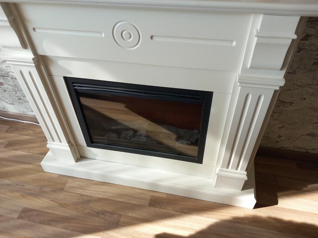 Landelijke schouw met elektrische kachel, Ophalen, Gebruikt, Vrijstaande haard, Elektrische haard