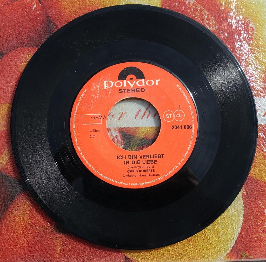 chris roberts - ich bin verliebt in die liebe, Gebruikt, Overige genres, 7 inch, Single