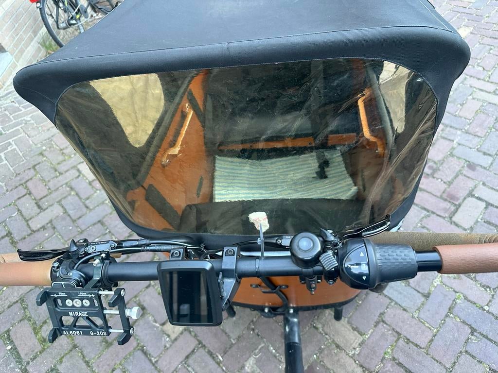 Luxe Thomas bakfiets - Zo goed als nieuw, inclusief extra's, Overige merken, Huif, Ophalen of Verzenden, Zo goed als nieuw